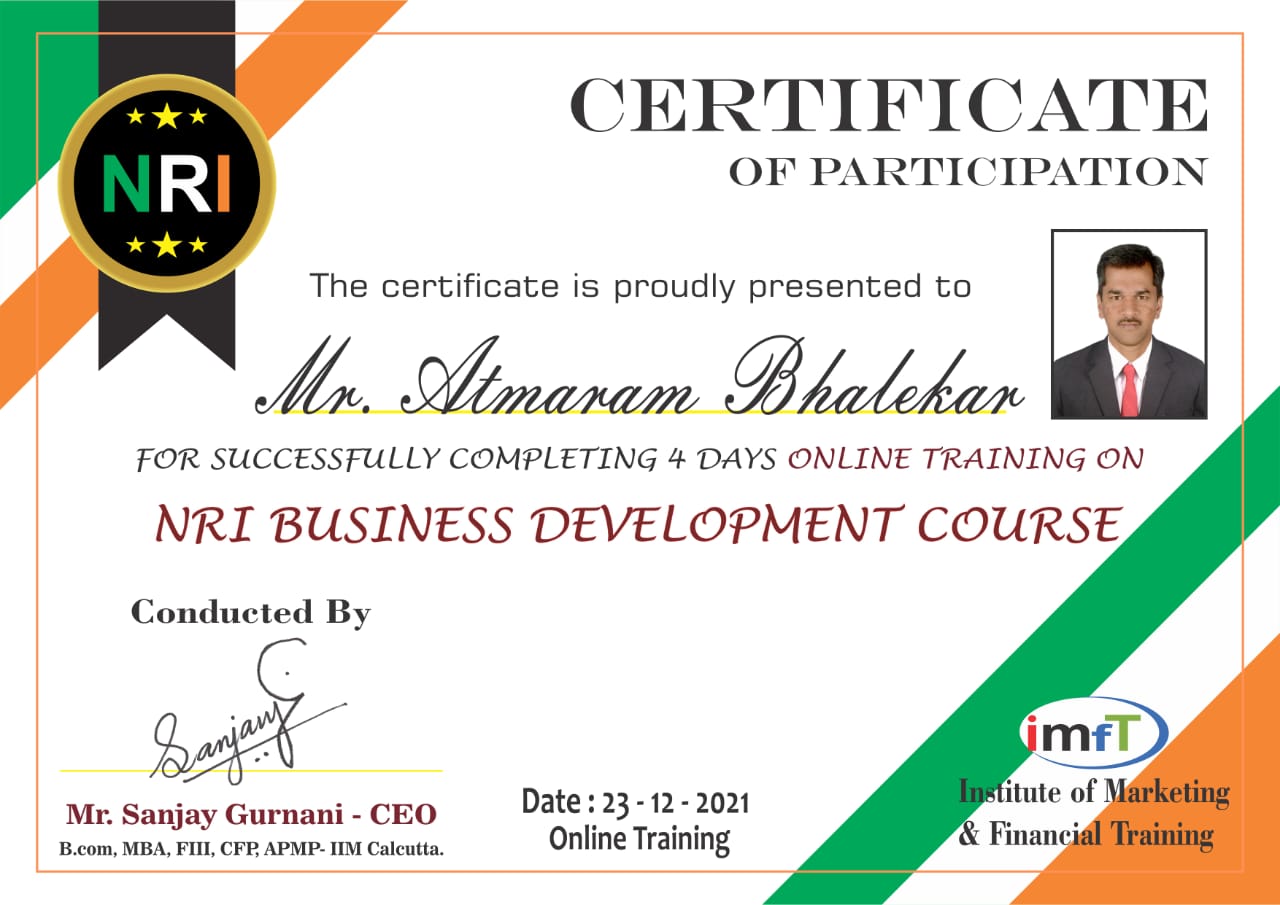 Certificate Of Participation