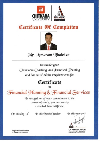 Certificate of Completion
